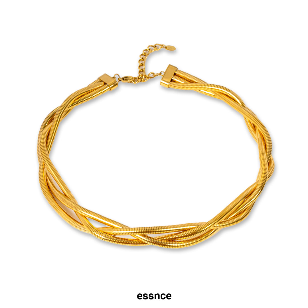 Éclat Triple Layered Choker Necklace