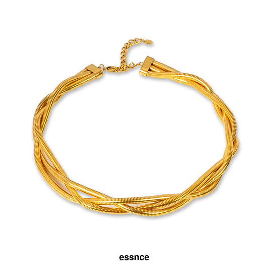 Éclat Triple Layered Choker Necklace